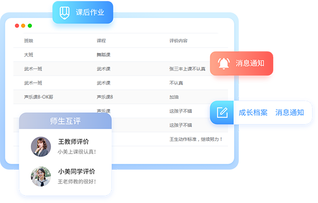 培训机构家校管理系统